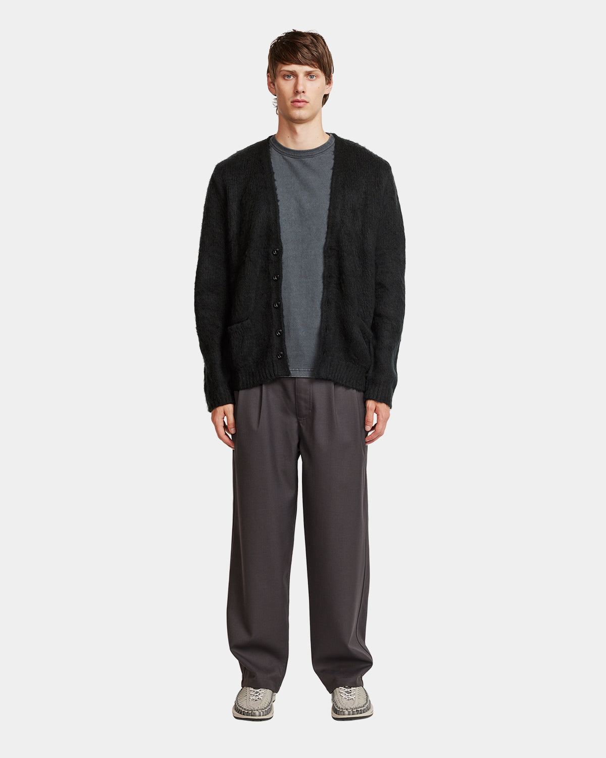 Pleated Pant - Charcoal